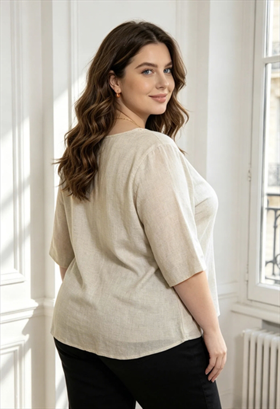 Blouse v neck-null