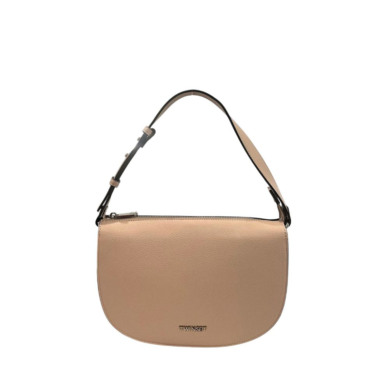 Pink pu women shoulder bag-null