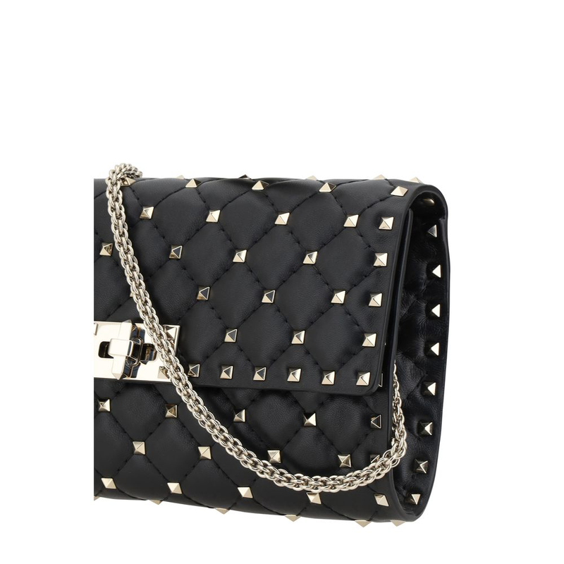 Black calf leather bos taurus shoulder bag-null