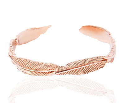 Leuce small bangle, Rose Gold Plated 18k, medium