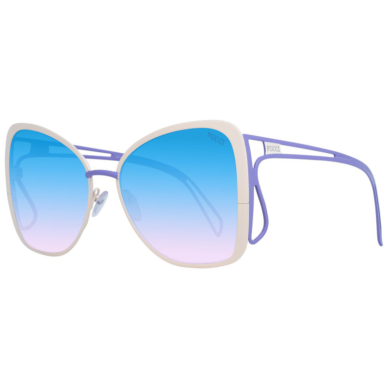 Beige metal sunglasses-null