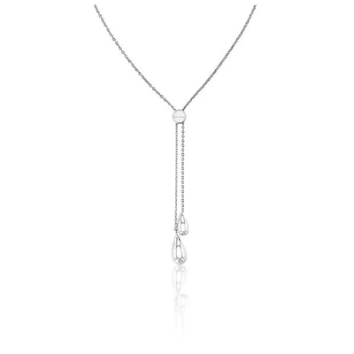 Calvin Klein polished ss necklace sculptured drops, , medium