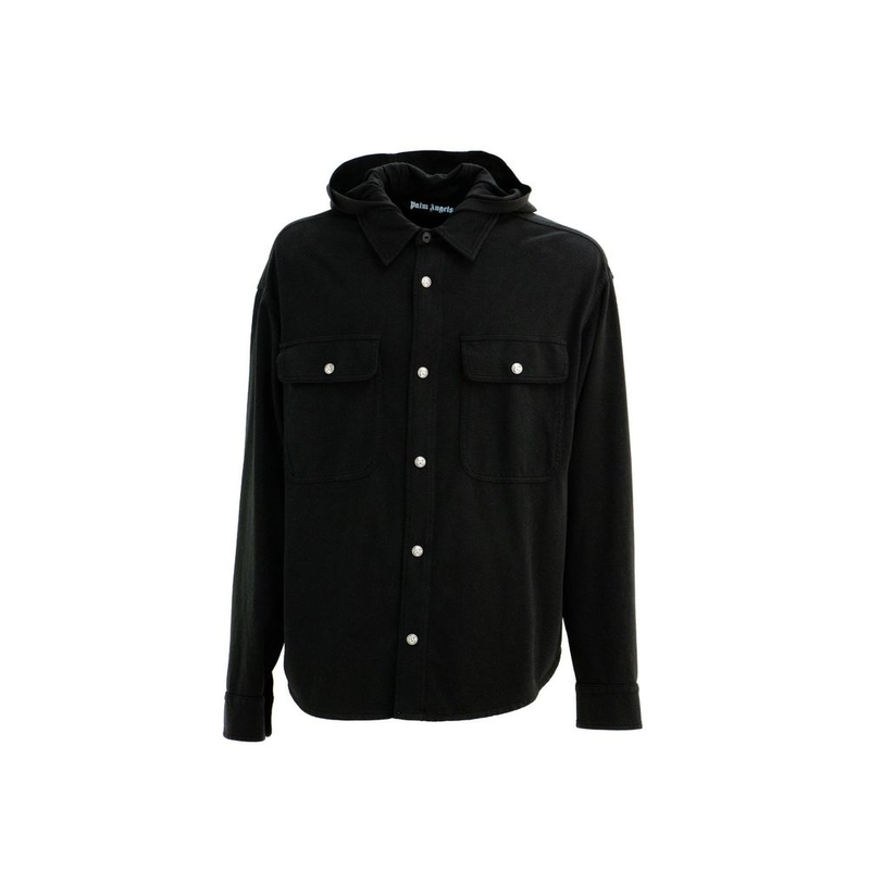 Black denim shirt-null