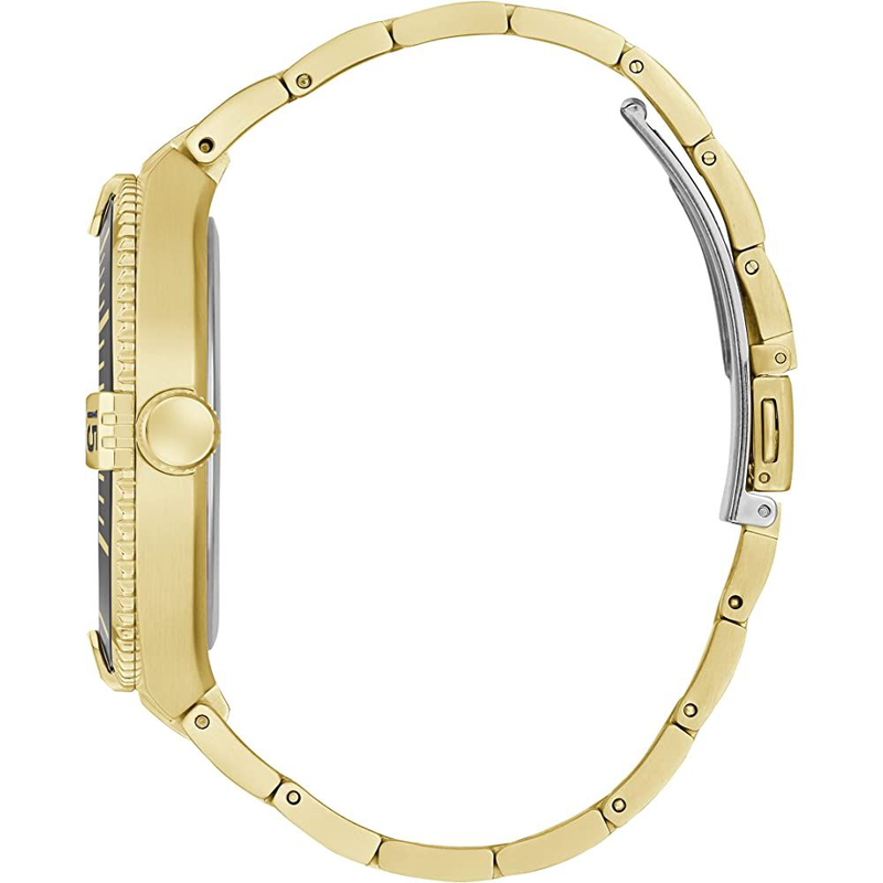 Gold stainless steel dress watch-null