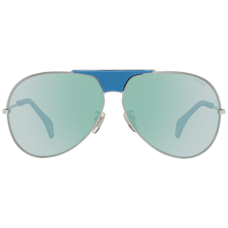 Blue plastic sunglasses-null