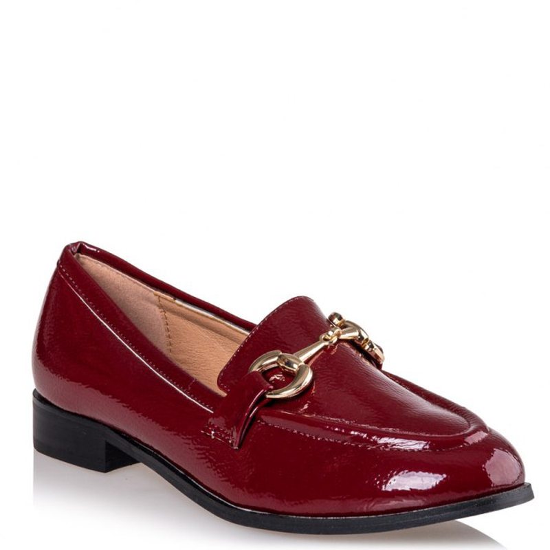 Miss nv shiny loafers - bordeaux-null