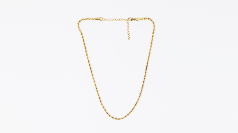 Twisted chain necklace gold image number null