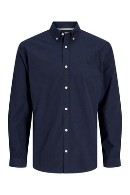 Jack & jones poplin comfort shirt, Navy, medium