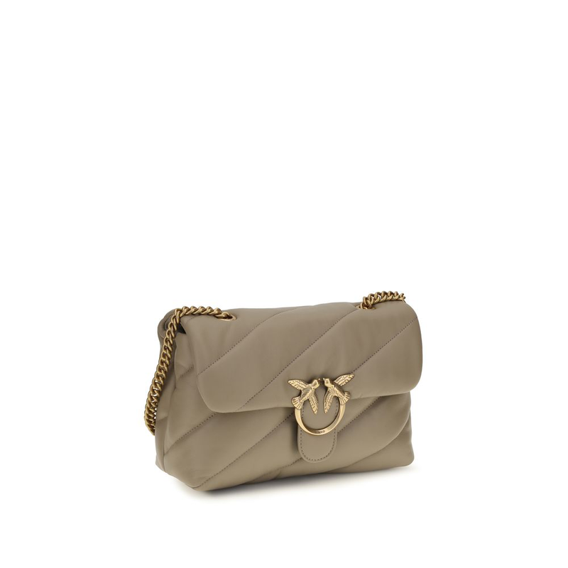 Gray calf leather bos taurus shoulder bag-null