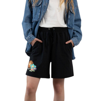Womens star seasonal grow together short, Black, medium