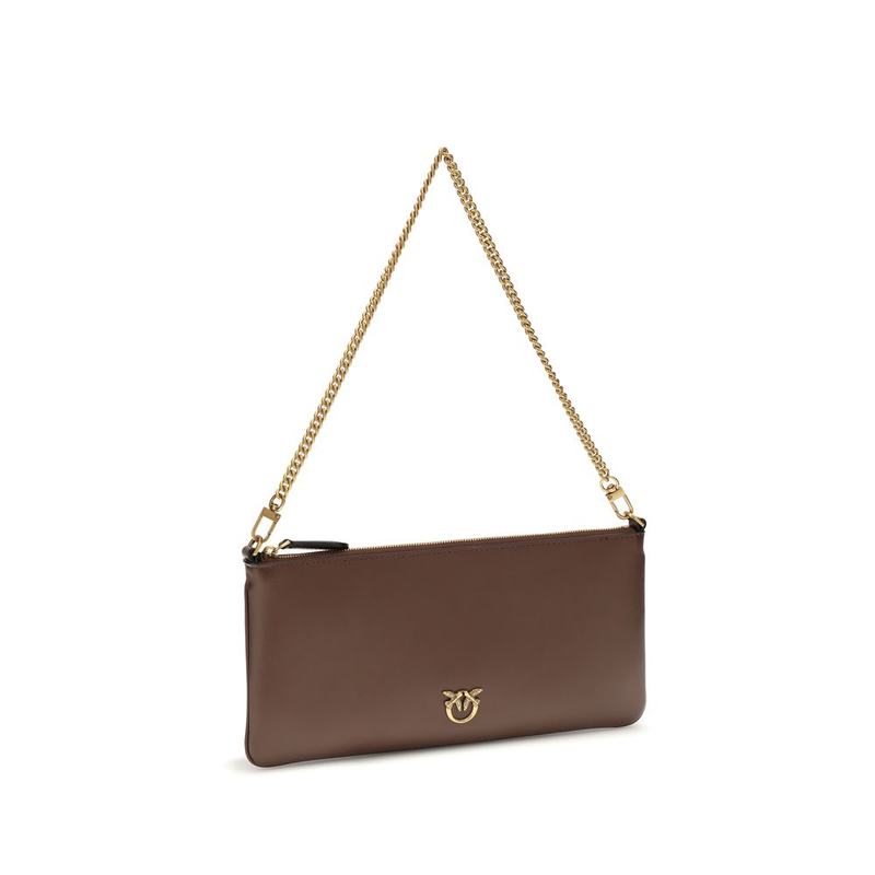Brown calf leather bos taurus shoulder bag-null