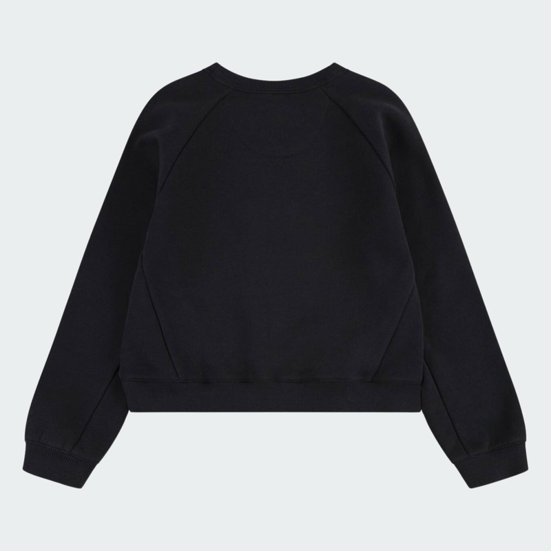 Girls mixed textures crew-null