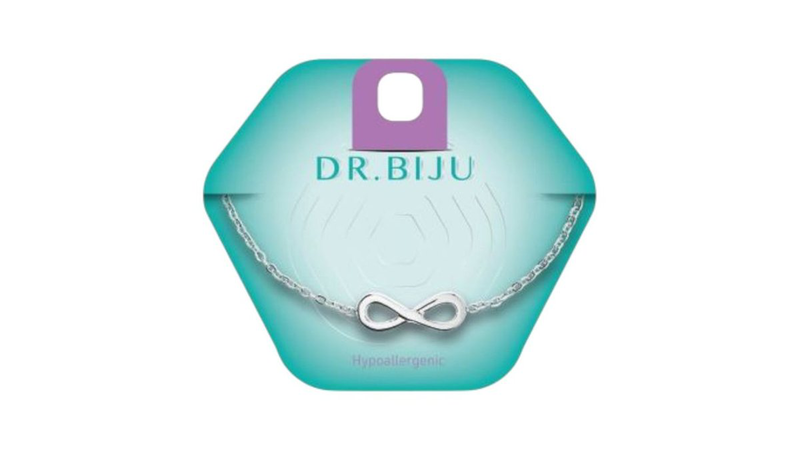 Dr. Biju bracelet infinity 18mm white bronze-null