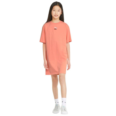 Puma girls tee dress jr, Peach, medium