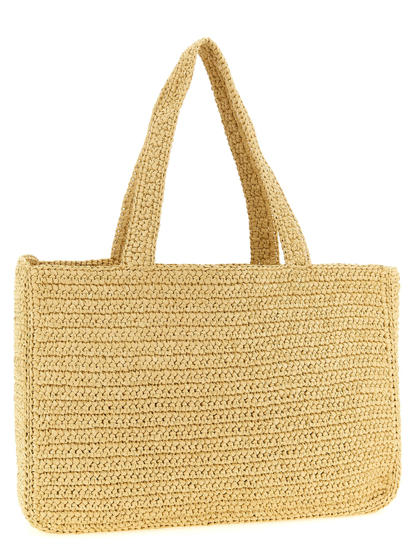 Black viscose tote bag-null