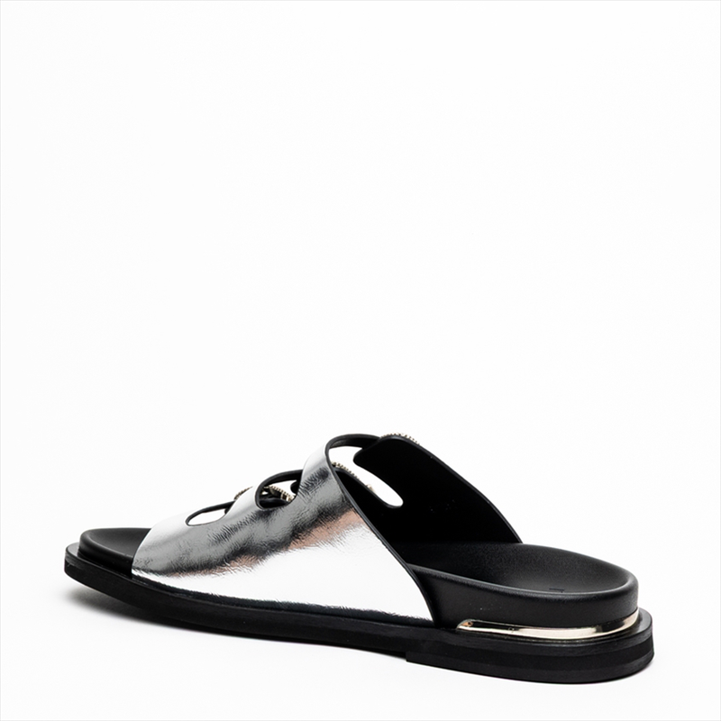 Nazeli premium triple buckle flat sandals-null