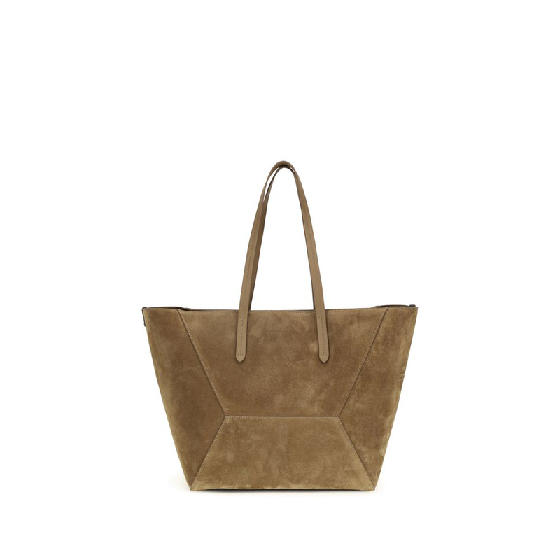 Beige calf leather bos taurus shoulder bag-null