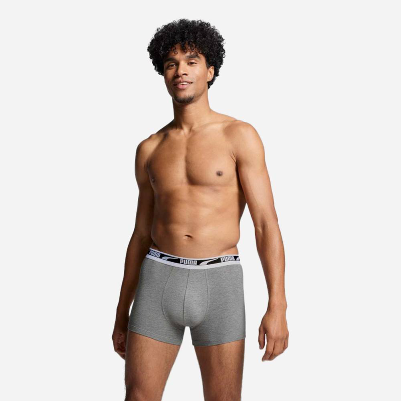 Multi logo mens stripe boxer 2p image number null