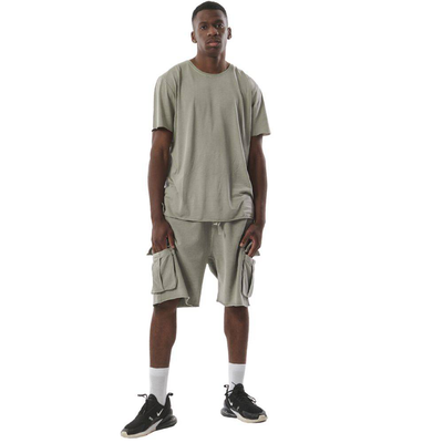 Men's natural dye cargo bermuda