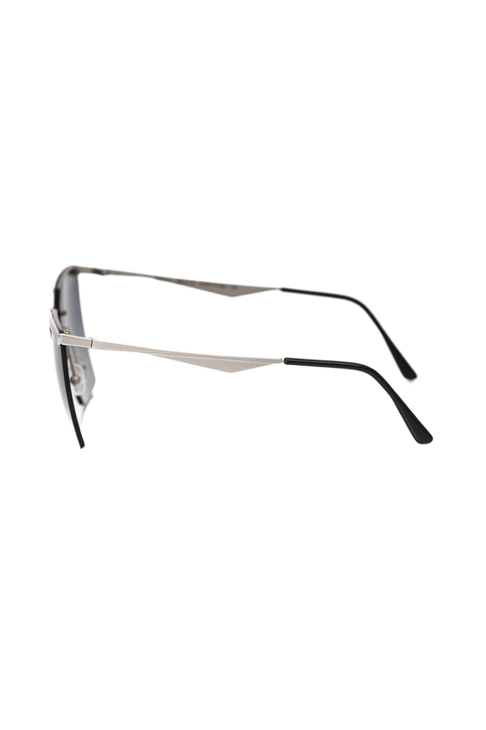 Silver metallic women's sunglass-null