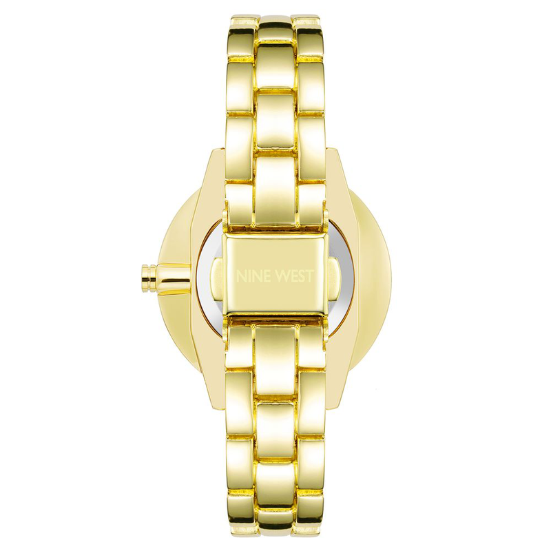 Gold metal dress watch-null