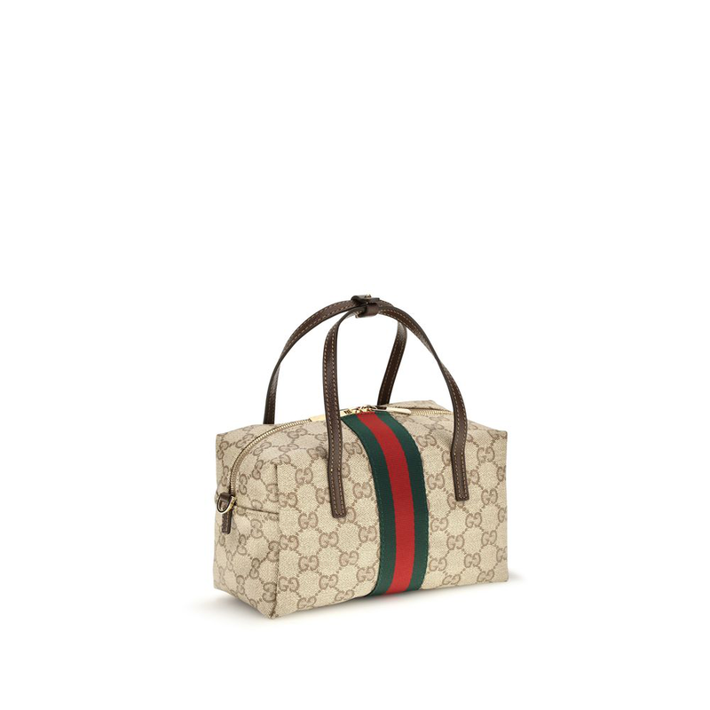 Beige fabric handbag-null