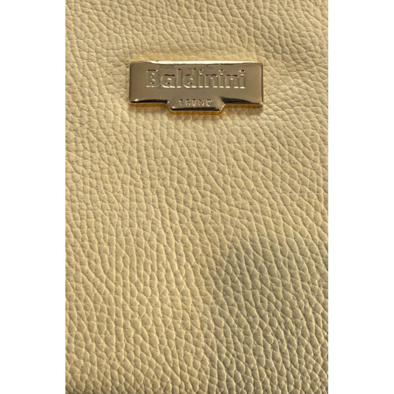 Yellow leather women shoulder bag-null