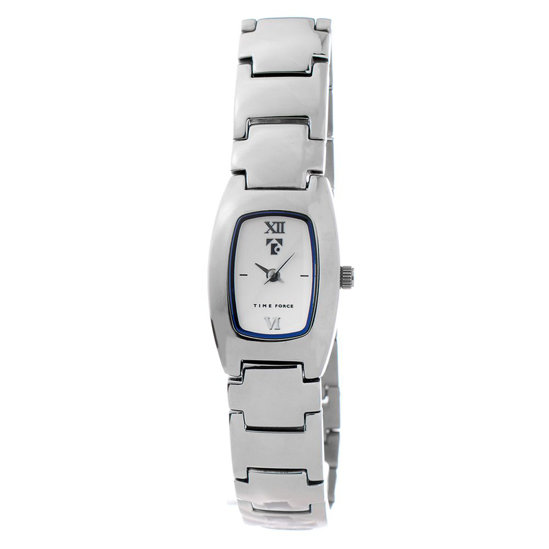Silver stainless steel dress watch-null
