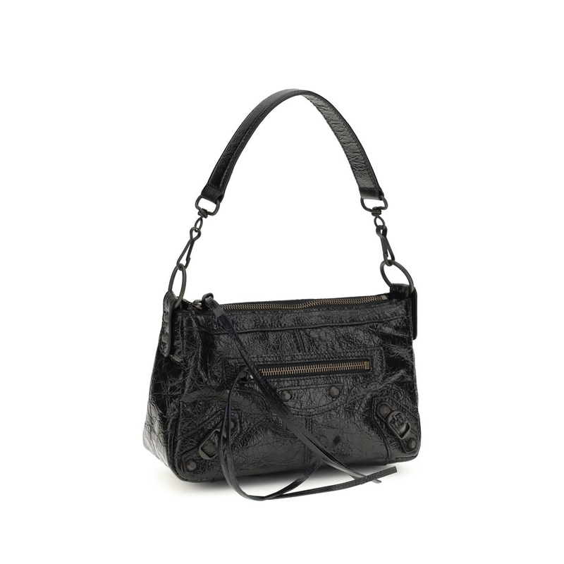 Black lamb ovis aries aries shoulder bag-null