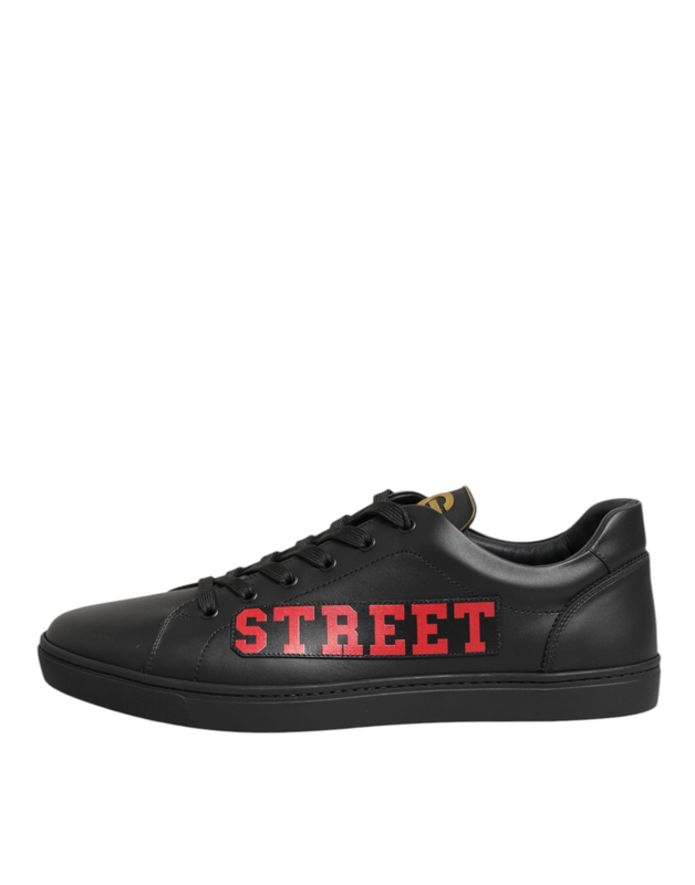Black street life low top men sneakers shoes-null