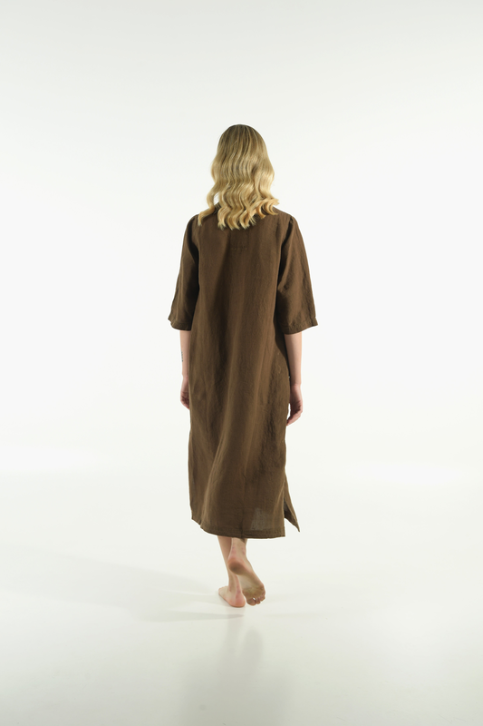 Jasmine linen dress image number null