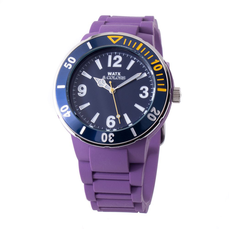 Purple synthetic sport watch-null