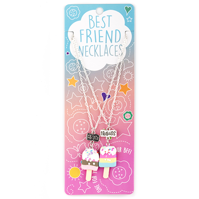 Best friend necklaces ice lollipops 14482392, Pink/white, medium