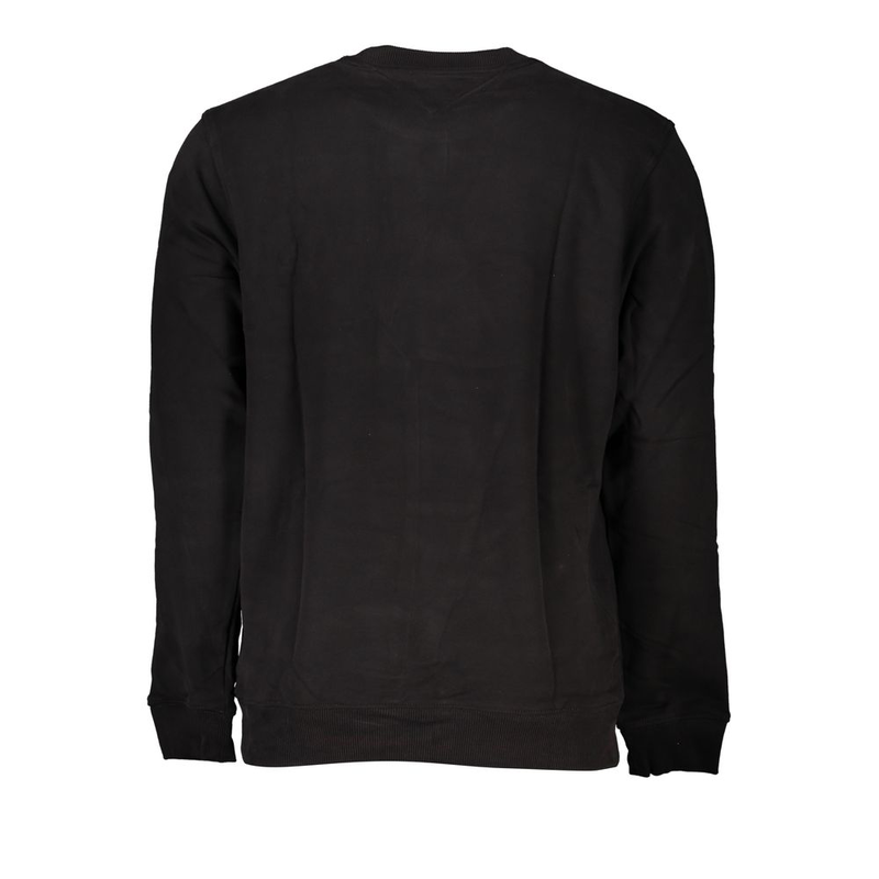 Black cotton men's sweatshirt-null