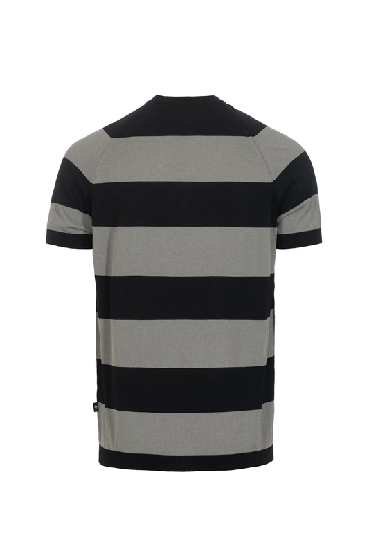 Striped striped knitted t-shirt cv-null
