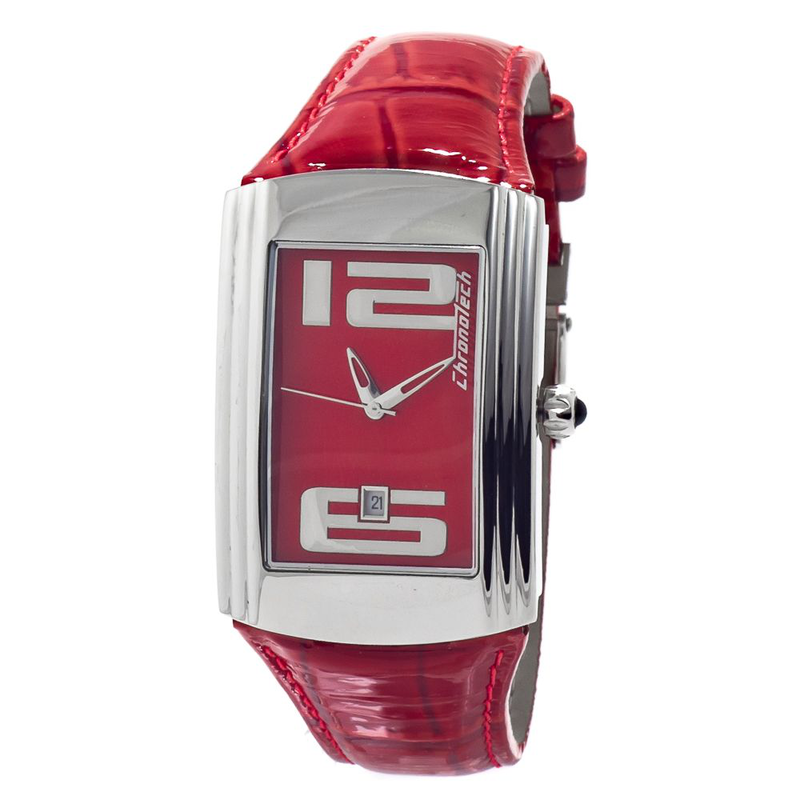 Multicolor leather dress watch-null