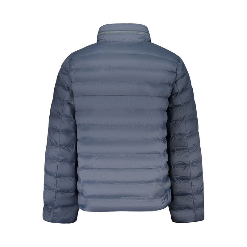Blu poliammide mens jacket-null
