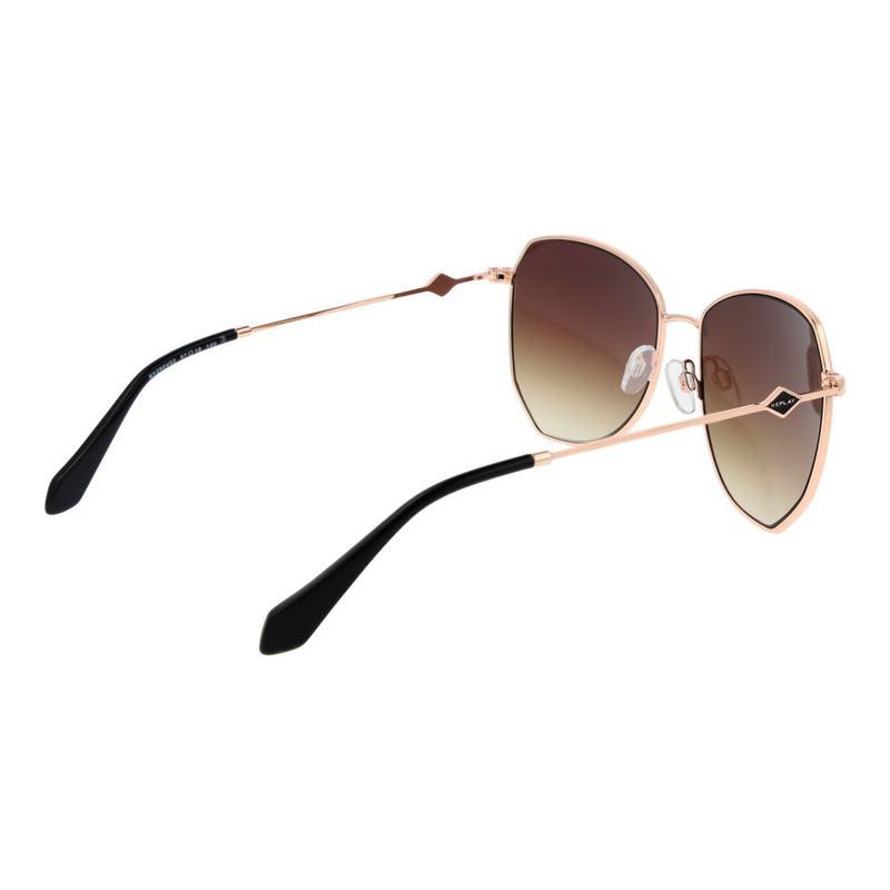 Rose gold metal sunglasses-null