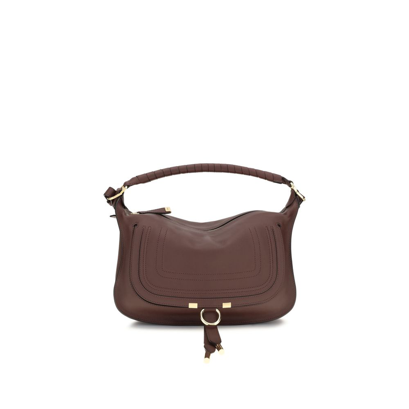 Bordeaux calf leather bos taurus shoulder bag-null