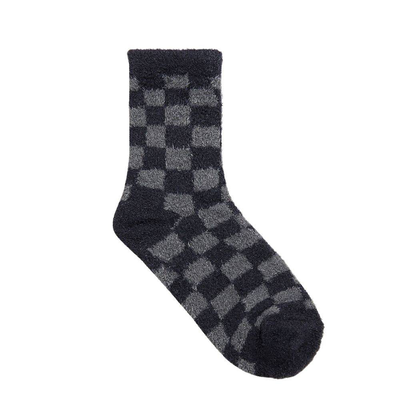 Court half crew sock, Black, medium