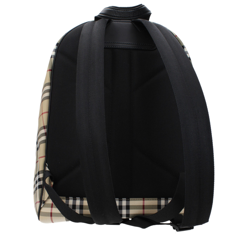 Beige fabric backpack-null