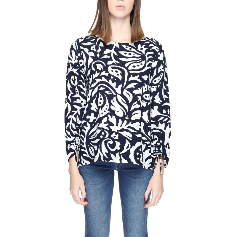 Blue viscose blouse-null