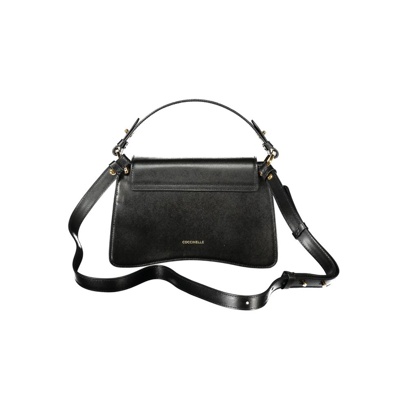 Black leather women handbag-null