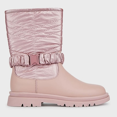 Mayoral boots, Pinka-plata, medium