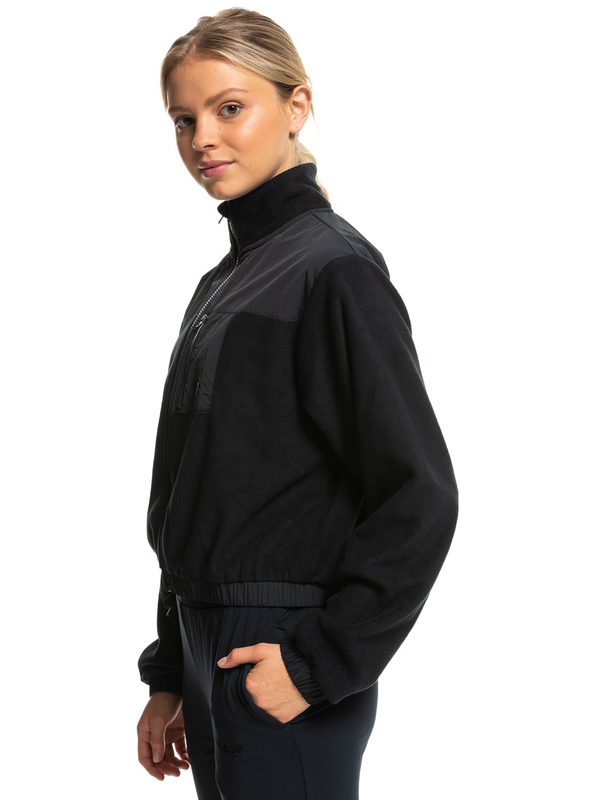 Roxy womens waves of warmth - zip-up fleece (erjpf03141-kvj0-null