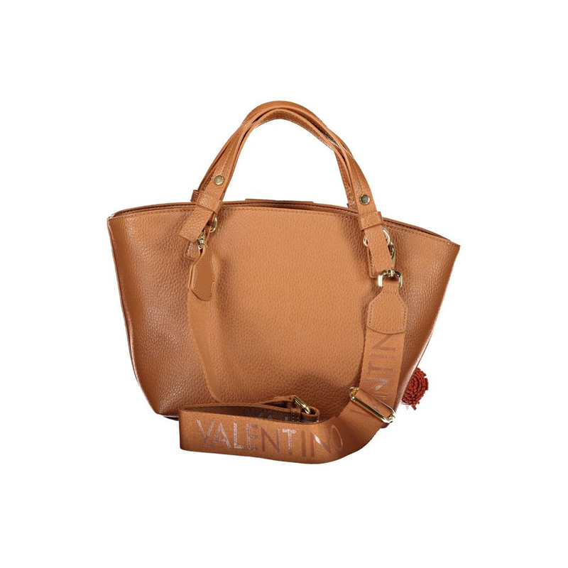 Brown polyurethane women's bag-null