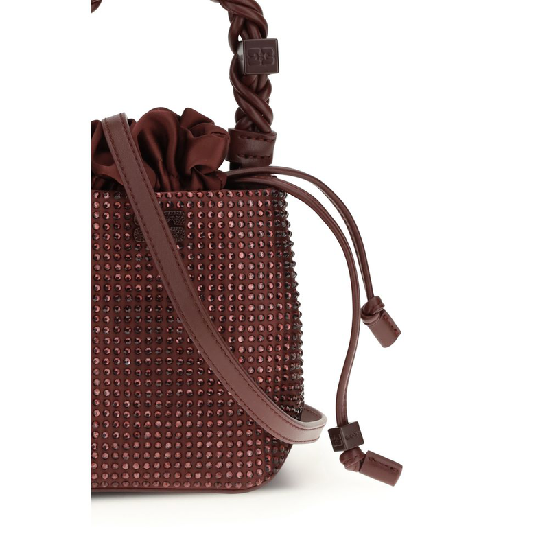 Bordeaux recycled polyester handbag-null