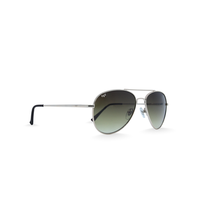 OJO sunglasses classic 55-14 gold frame and temples with  brown gradient lenses rx, Gold, medium