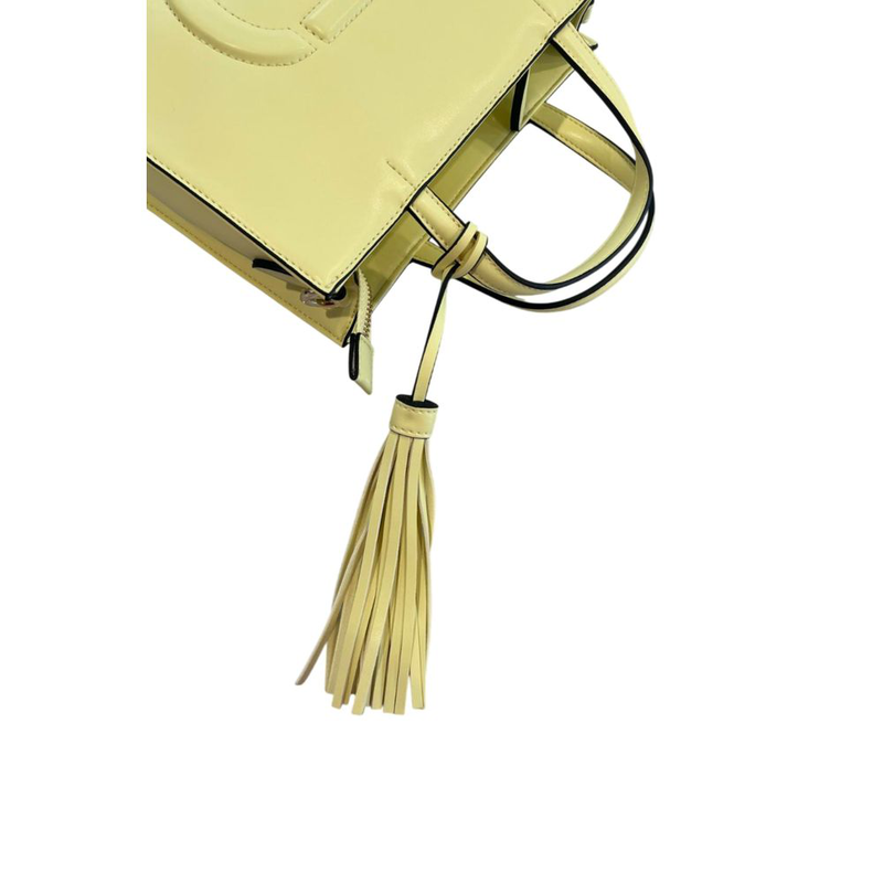 Yellow pu women handbag-null