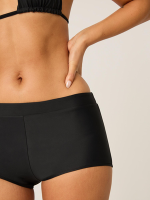 Swimwear mid-rise boyshort high